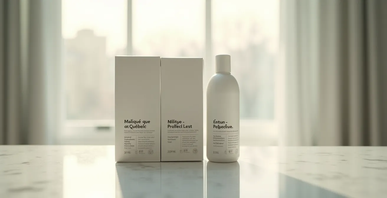 Illustration d'un emballage montrant l'intégration harmonieuse des mentions légales et écologiques avec un design créatif et attrayant