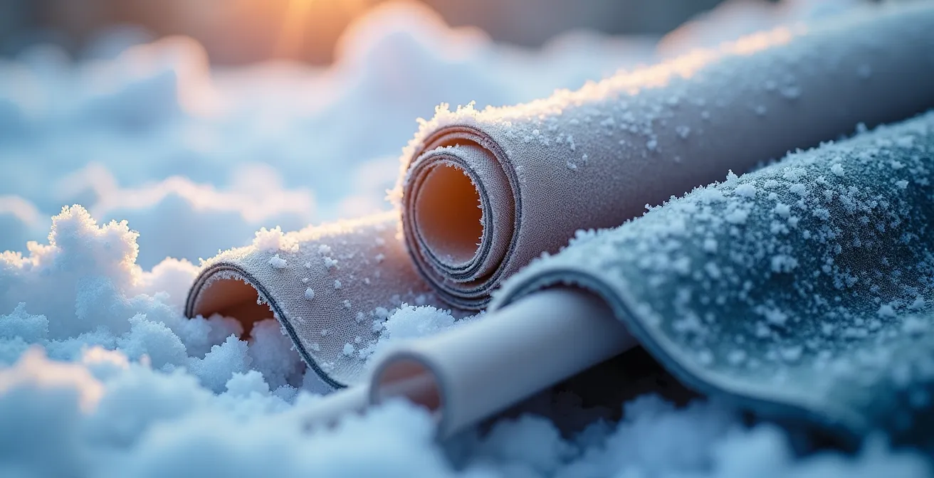 Comparaison visuelle de différents matériaux de banderoles résistant aux intempéries québécoises